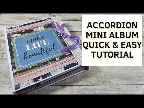 DIY an easy and quick accordion mini album | Tutorial | Scrapbooking ideas