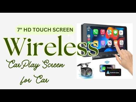 Upgrade your car with this 7” Portable Wireless CarPlay & Android Auto Screen,