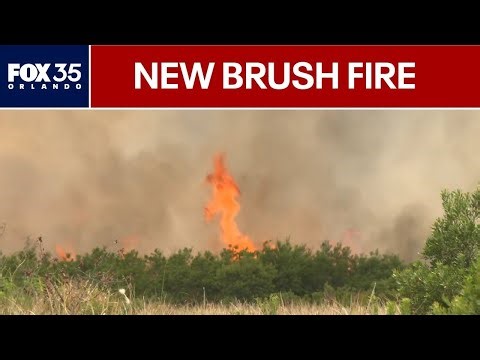 New brush fire burns in 'The Compound'