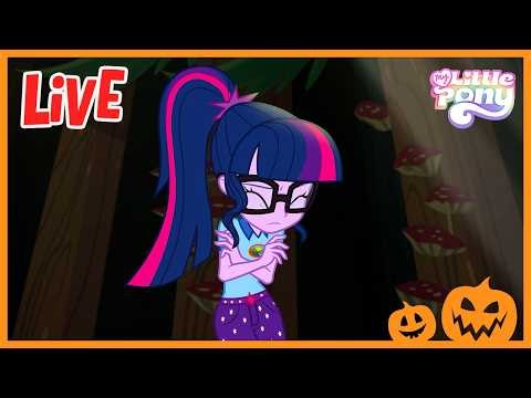 🔴 Spooky Halloween Girls' Night 🎃 with Equestria Girls LIVE ❤️🔮 ALL DAY MARATHON 🕷️