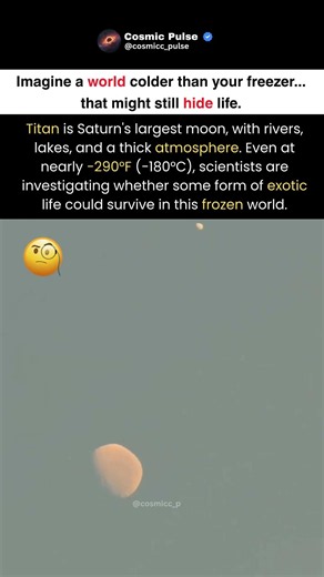 Titan Is Colder Than Your Freezer… Yet It Might Hide Life 😱🪐 #shorts #trending #viral #space #moon