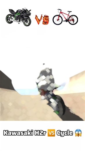 KAWASAKI H2R 🆚 CYCLE CHALLENGE 😱[INDIAN BIKES DRIVING 3D]#trending #kawasaki #cycle #shorts #viral