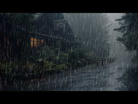 Heavy Rain and Thunder Sounds for Sleeping - Deep Sleep & Relax All Night, White Noise