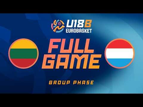 Group Phase | LTU v LUX | Full Basketball Game | FIBA U18 Women's EuroBasket 2026 Division B