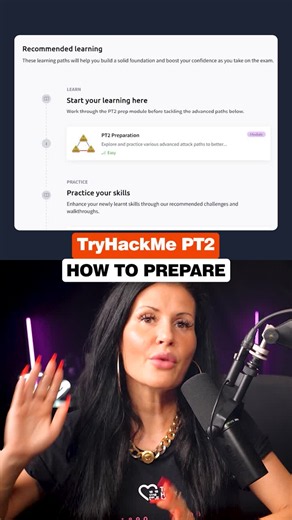 Here is the exact roadmap I'd follow to prepare for the TryHackMe PT2 exam (step-by-step). Warning: This is NOT a beginner penetration testing cert. Start with PT1 if you are early in your journey. I… | Eva Benn