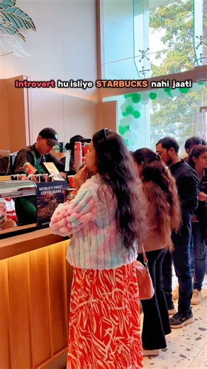 Yashi & Satyaksh on Instagram: "This is Why I Avoid Starbucks ☕️🥲 Ordering coffee shouldn’t feel this stressful 😭☕ But if you’re an introvert, Starbucks can feel like a full social challenge. From overthinking the menu to panicking at the counter—this is every introvert ever. If you’ve ever rehearsed your order in your head or avoided eye contact while ordering… this one’s for you 🤍 Highly relatable introvert moments, coffee shop anxiety & real-life humor—tag an introvert friend who’ll unders