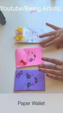Origami Paper Wallet Tutorial - How To Make Paper Wallet - Paper Craft - Shorts