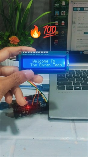 Arduino + LCD 16x2😱 | LCD 16x2 Display Tutorial #youtubeshorts #shorts #arduino #16x2lcd #diyproject
