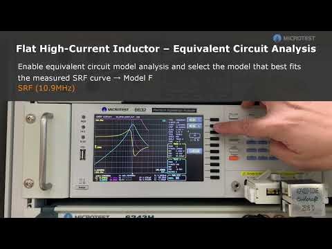 MICROTEST 6632 Impedance Analyzer｜Inductor - Impact of C1 on SRF and High-Frequency Performance