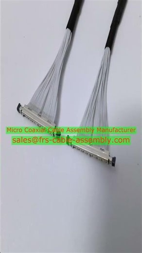 Shielded micro coax cable Canada factory I-PEX 20455-030E-68 twin coax cable connectors Bridgeable A