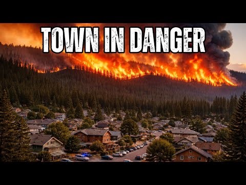 Mega Wildfire Destroys Entire Mountain Town in 6 Hours | Realistic AI Disaster Simulation 4K\r