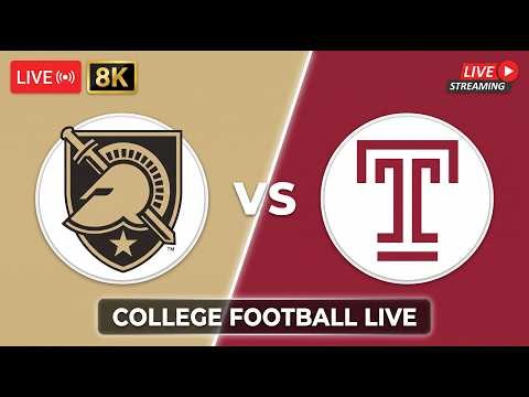 Army vs Temple LIVE 4K | NCAAF WEEK 4 | College Football Live September 25, 2026