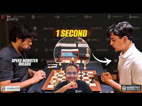 You have just 1 second against the speed demon Hikaru Nakamura | Naka vs Madaminov