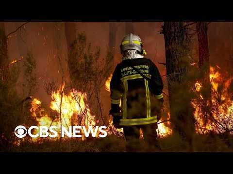 American family trapped in France as wildfires rage on in Western Europe
