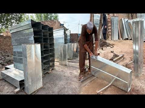 Amazing Process! Manufacturing Process Of Ice Block With Steel Sheet In Factory