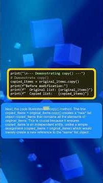 WORKING WITH PYTHON LISTS