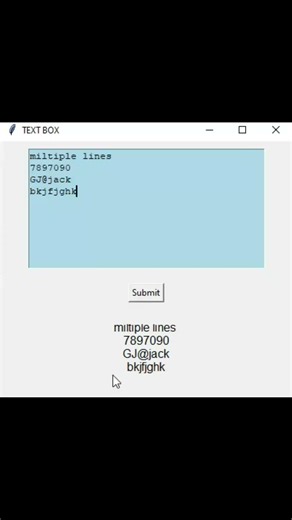 Tkinter Text Widget Demo 🔥 #coding #codingbat #pythonminiprojects #python #pythonprogramming