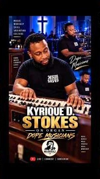Kyrique D. Stokes on organ 🎹🎶🎵🔥🔥🎼🔥