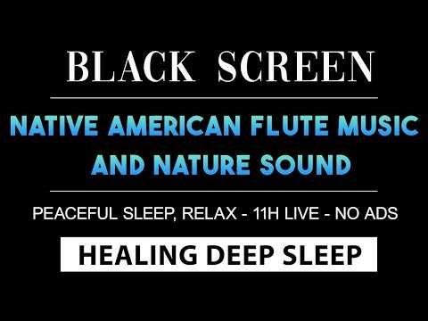 Calming Native American Flute & Rain Sounds for Peaceful Sleep | Relax - 11H Live - No Ads