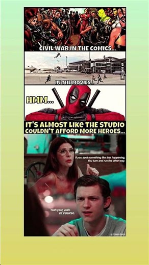 Deadpool Exposes MCU’s Biggest Budget Secret 😂 #marvel #avengers #deadpool #spiderman #viral #shorts