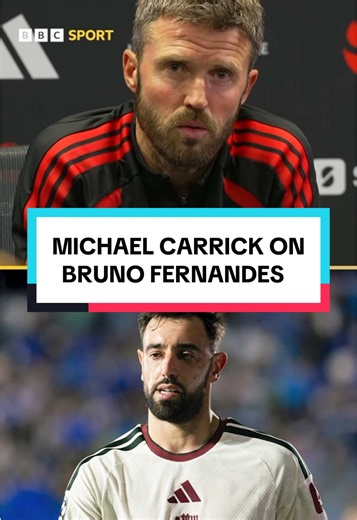 “I’ll alway do what’s best for the football club” 🗣️💬 Michael Carrick responds to questions about Bruno Fernandes’ future as Man Utd’s captain. #ManUtd #MUFC #MichaelCarrick #BrunoFernandes