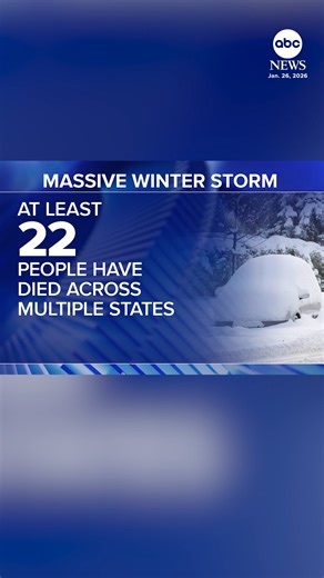 At least 22 people have died across multiple states following the massive winter storm over the weekend. ABC News’ Alex Presha reports from Reston, Virginia, a region which “is going to experience its coldest stretch since about 1979” if forecasts hold. Read more: https://abcnews.visitlink.me/HlRuah*variant_b_redesign-1939,abcn_popular_reads_exp-497*variant_c_3days_filter-2078,abcn_ad_cadence-481*control-a-1962,abcn_news_for_you_exp-496*variant_a_control-2074,otv_web_content_rec-445*variant_c_tr