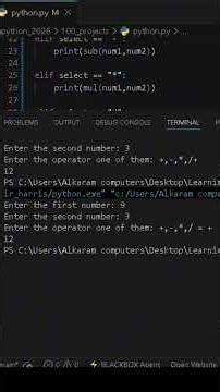 👉 Python Calculator with Functions 🔥 | Beginner Project #coding #programming #pythoncalculator