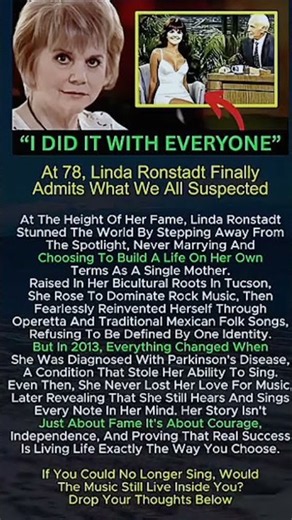 🎤 Linda Ronstadt: The Legendary Voice, Her Extraordinary Life, and the Battle That Changed Everythin