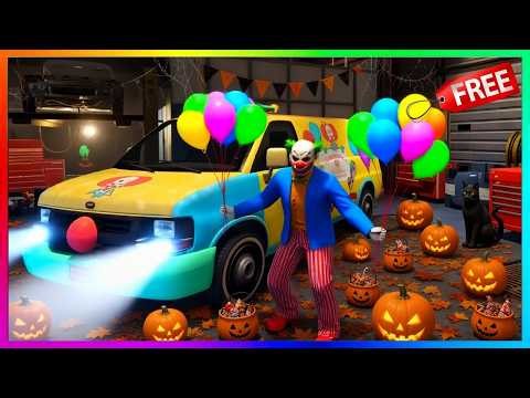 UNLOCK Rare Clown Van, SPACE DOCKER Car, Free Vehicles, Outfit (GTA 5 Online Halloween Update 2026)