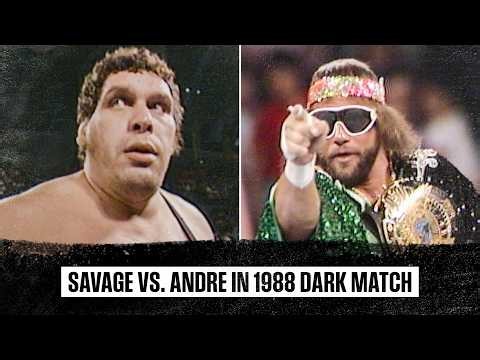 Savage and Andre battle for WWE Title in 1988 dark match | From the WWE Vault