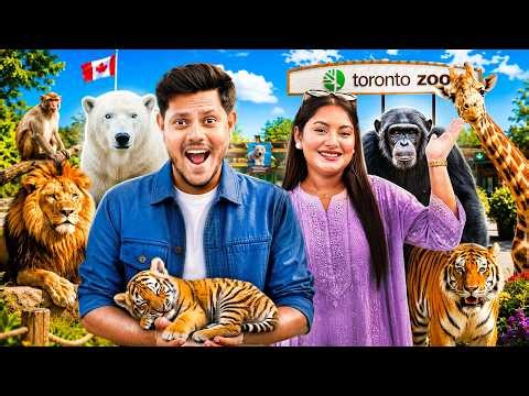 আমরা এখন কানাডার সবচেয়ে বড় Zoo তে! 🦁🇨🇦 | Biggest Zoo in Canada 🍁 | Rakib Hossain