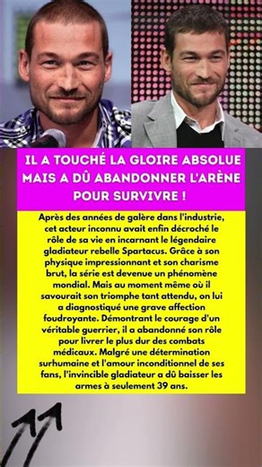 ANDY WHITFIELD : LA BATAILLE INJUSTE DU HÉROS DE SPARTACUS ! ⚔️🛑