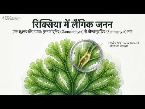 Riccia Sexual Reproduction Explained |Antheridia and Archegonia