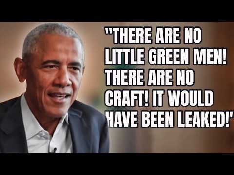 OBAMA walks back comments on aliens being real. Says there would have been leaks.