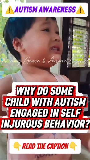 Some children with Autism Spectrum Disorder engage in self-injurious behavior (SIB) not because they want to hurt themselves — but because it serves a purpose for them. Here are the most common reasons: 1️⃣ Communication Difficulties - Many autistic children struggle to express pain, frustration, fear, or needs. - If they cannot say “I’m overwhelmed” or “I’m in pain,” behaviors like head-banging, biting, or scratching may become their way of communicating distress. 2️⃣ Sensory Overload or Sensor