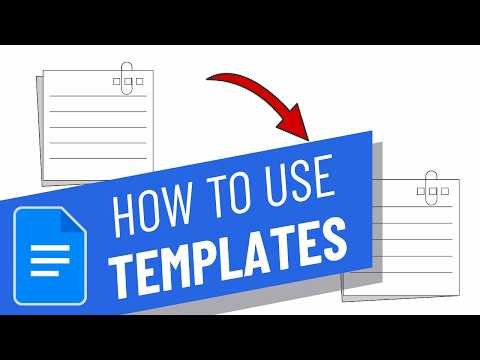 How to Use Templates in google docs