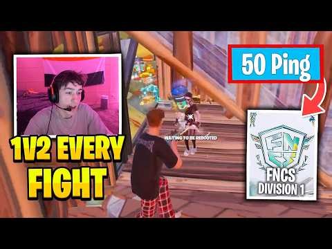 PeterBot SOLO Clutch That Shocked Everyone in FNCS Division 1 (50 Ping) 😱🔥