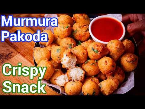 1st Time on Internet Crispy Murmura Vada Recipe | Crispy Tea Time Bhel Pakoda Best Evening Snack