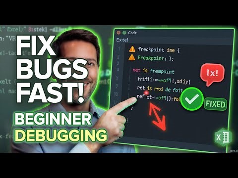 Debugging in VBA | Find & Fix Errors in Excel VBA | VBA for Beginners