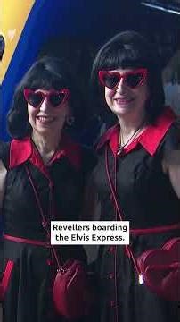 Hundreds board the Elvis Express bound for annual festival honouring the ‘King of Rock and Roll’