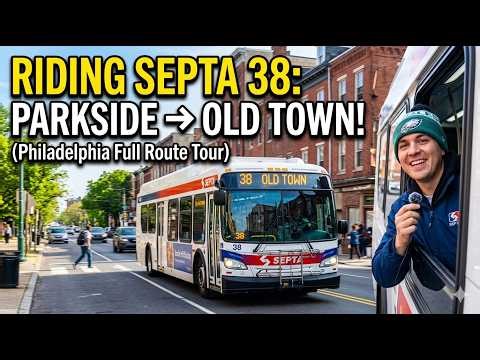 RIDING SEPTA: Parkside Avenue to Old City | Full Philly Bus Tour