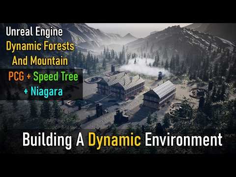 Creating a Dynamic Forest & Mountain in Unreal Engine 5 | SpeedTree + PCG + Niagara #unrealengine