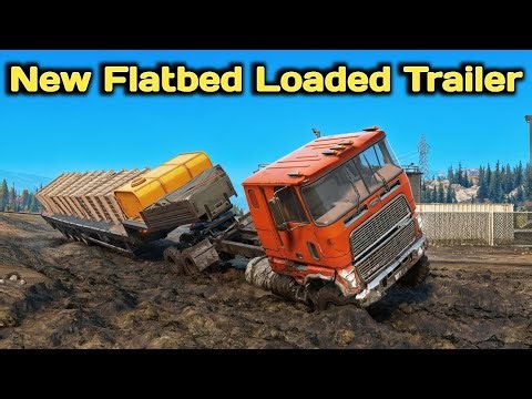 New Flatbed Loaded Trailer In SnowRunner Season 18