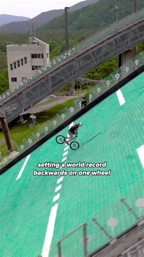 just a fakie down a 37.5° incline for 137 METERS 👏🚲: @tomominishikubohead over to Red Bull Bike's YouTube channel to watch in full 📺