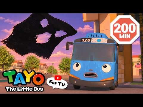 [200 Min📺] Boo! It's a Ghost! 👻 | Halloween Story Compilation for Kids | Tayo the Little Bus