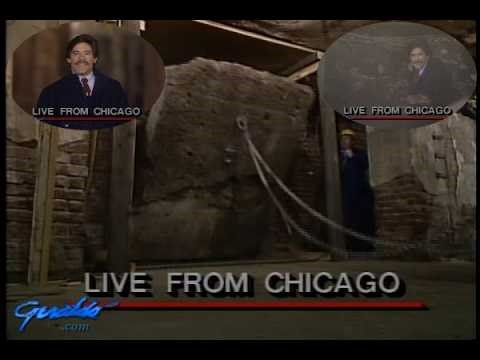 1986. The Mystery of Al Capone's Vault, excavation of a hidden chamber