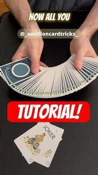 Learn The Easy VANISHING Card Trick! - Tutorial