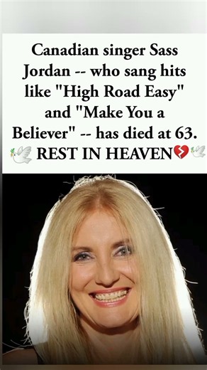 🕊️💔🎤Canadian Singer Jordan, Known for "High Road Easy" and "Make You a Believer,"Dies at 63 🥀#shorts