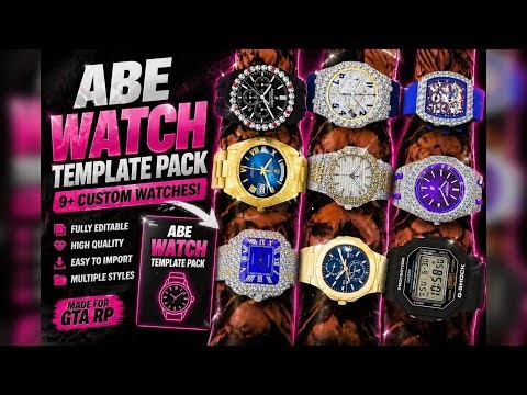 Making A High Quality Watch Pack & Watch Template Pack For GTA 5 RP (FiveM) | Blender 3D Modeling