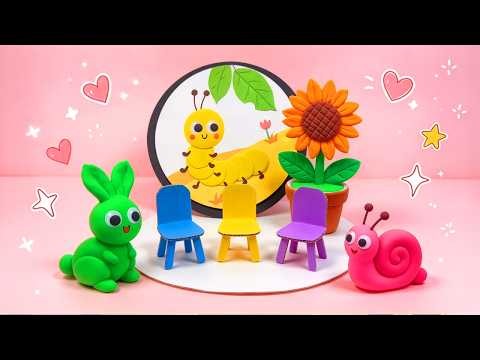 Make a cute little snail out of clay!#funny#diy#craft#learn craft